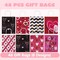 Printed Valentine&#x27;s Day Paper Gift Bags 48 pcs